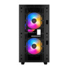 Boîtier Gaming Moyen Tour DeepCool MATREXX 40 3FS / Micro-ATX / RGB / Avec Ventilateur de processeur DeepCool AK400 ZERO DARK / Noir