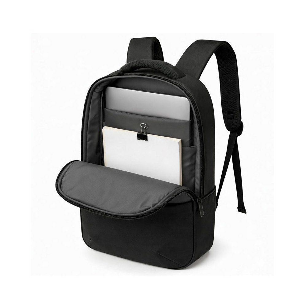 SAC A DOS RISE 16.1'' AVEC PORT USB INTEGRE( USB A + TYPE C) / IMPERMEABLE / NOIR