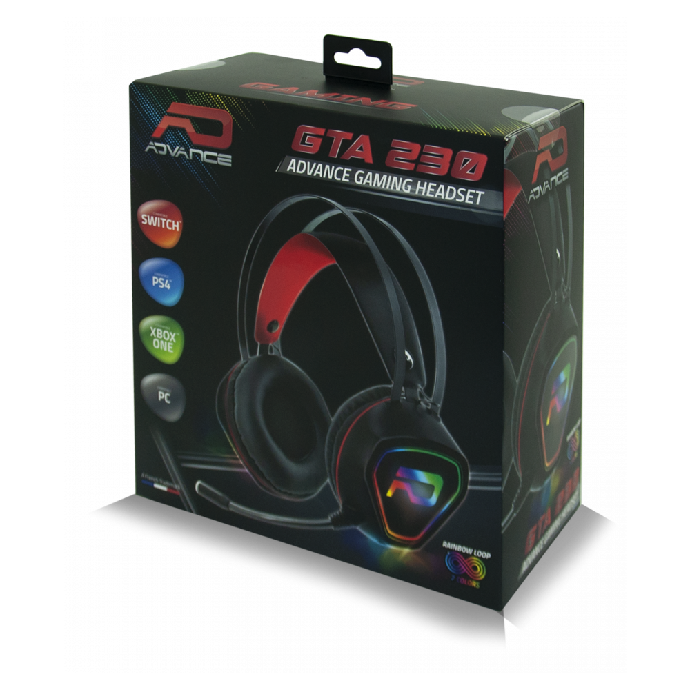 Casque Gamer Advance GTA 230 RGB / Noir