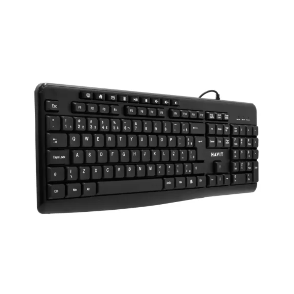 Clavier filaire USB Havit KB2008 ULTRA SLIM / NOIR