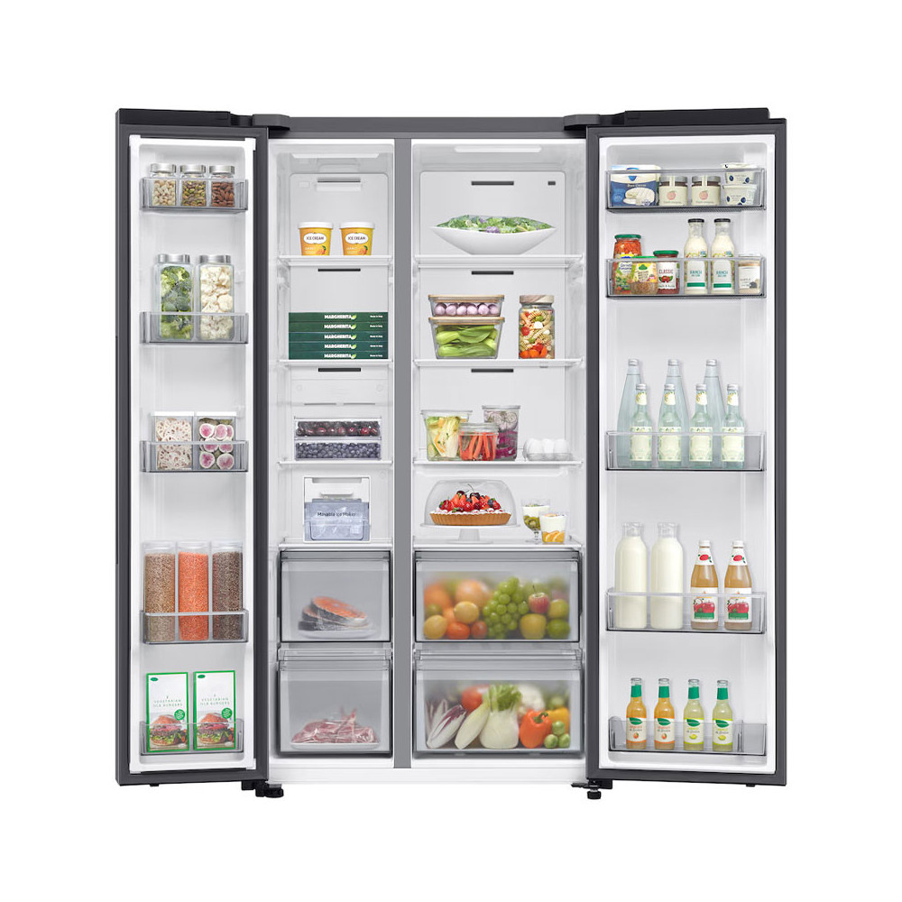 Réfrigérateur SAMSUNG No Frost BESPOKE INVERTER Side by Side 651 LITRES / SILVER