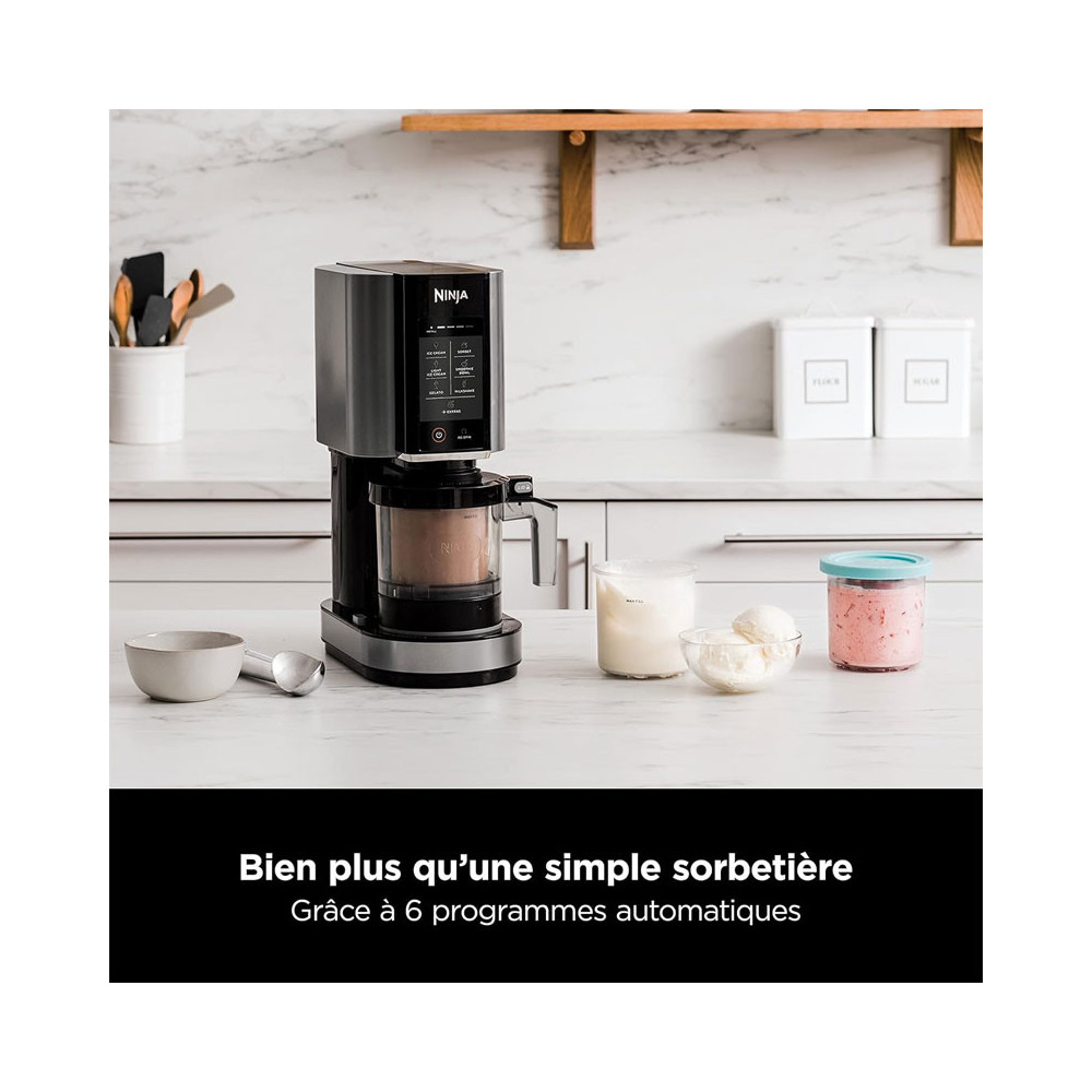 Machine à glace NINJA CREAMi 6en1 800W / Noir et silver