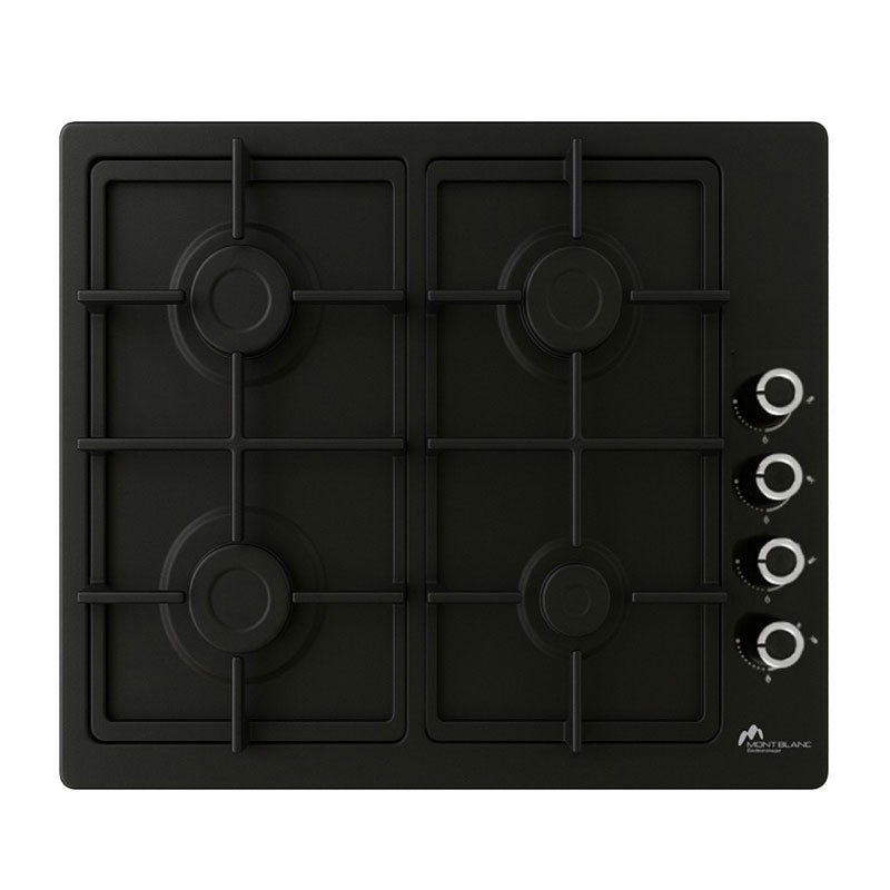 Plaque de Cuisson Encastrable MONTBLANC 4 FEUX / 60cm / Noir