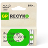 2 x Piles Rechargeables GP 1.2V AAA 850mAh