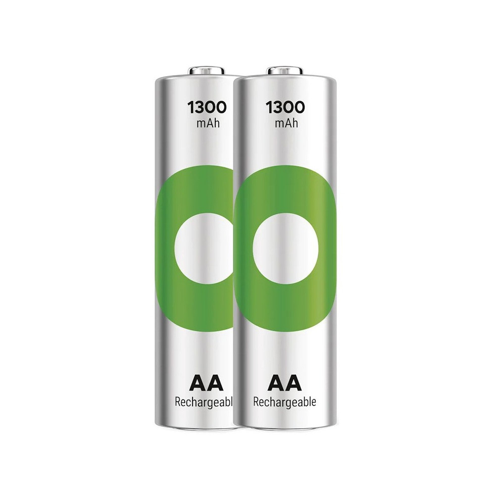 2 x Piles Rechargeables GP 1.2V AA 1300mAh