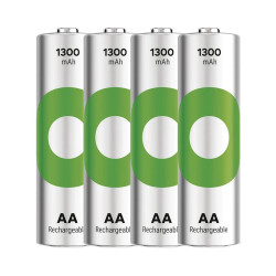4 x Piles Rechargeables GP 1.2V AA 1300mAh