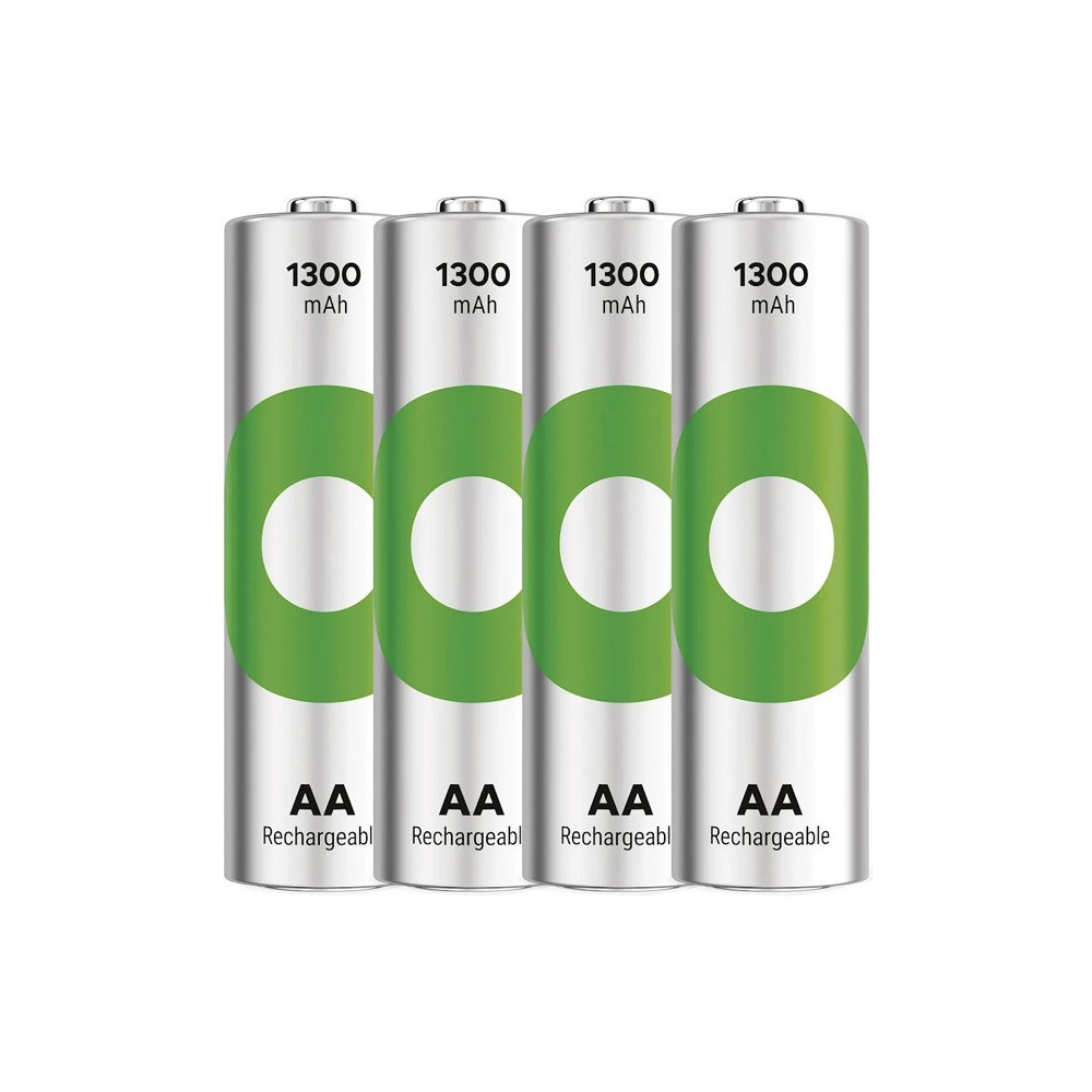 4 x Piles Rechargeables GP 1.2V AA 1300mAh