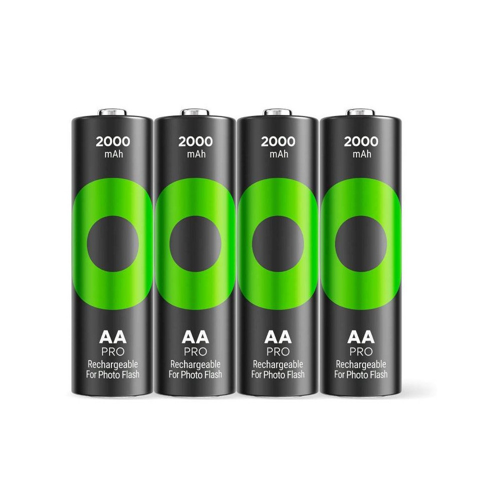 4x Piles Rechargeable GP PRO Photoflash AA
