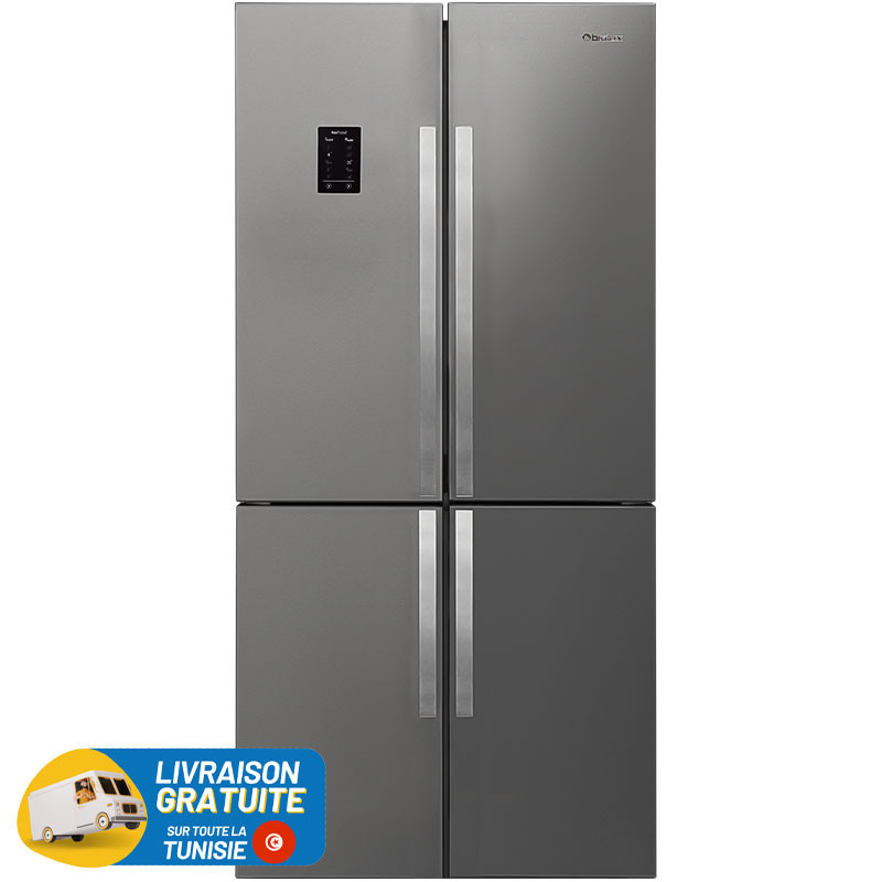 Réfrigérateur Side By Side BIOLUX 459 Litres No Frost INOX (SS61XNF)