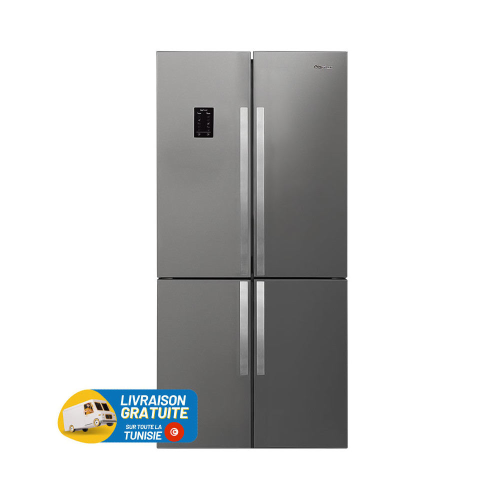 Réfrigérateur Side By Side BIOLUX 459 Litres No Frost INOX (SS61XNF)