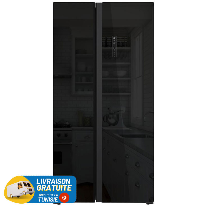Réfrigérateur Hyundai No Frost Side By Side INVERTER 505 Litres / INOX Avec Afficheur