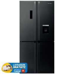 Réfrigérateur FOCUS No Frost Combiné Side by Side / 4 Portes / 459 Litres / Dark Inox