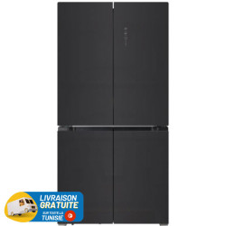 Réfrigérateur Hyundai No Frost INVERTER Side By Side  417 Litres / Noir