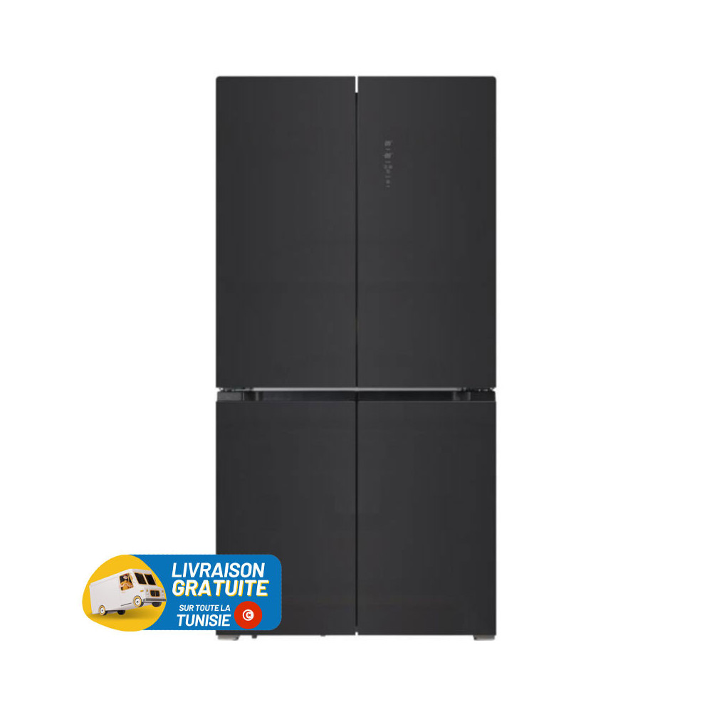 Réfrigérateur Hyundai No Frost INVERTER Side By Side  417 Litres / Noir