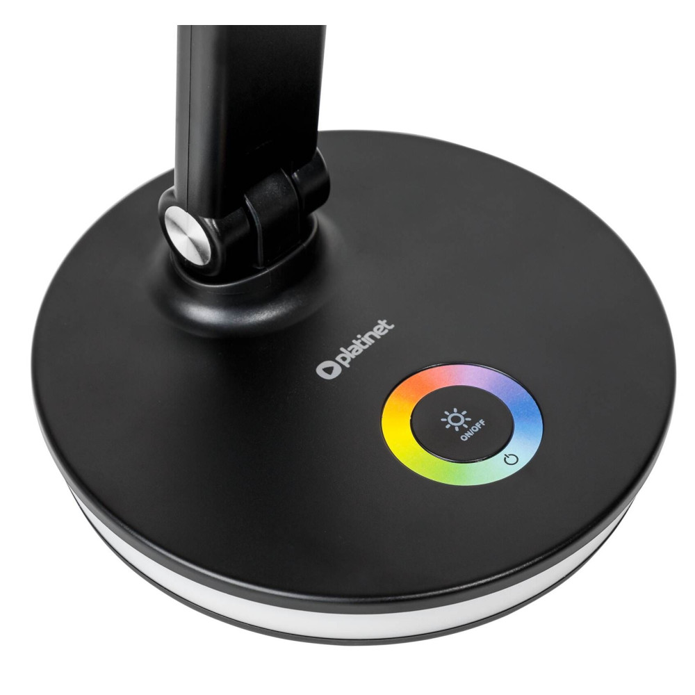 Lampe de Bureau Platinet RGB 12W avec Port de Charge / Noir