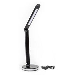 Lampe de Bureau Platinet RGB 12W avec Port de Charge / Noir
