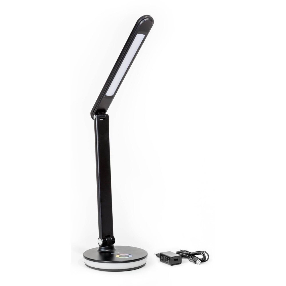 Lampe de Bureau Platinet RGB 12W avec Port de Charge / Noir