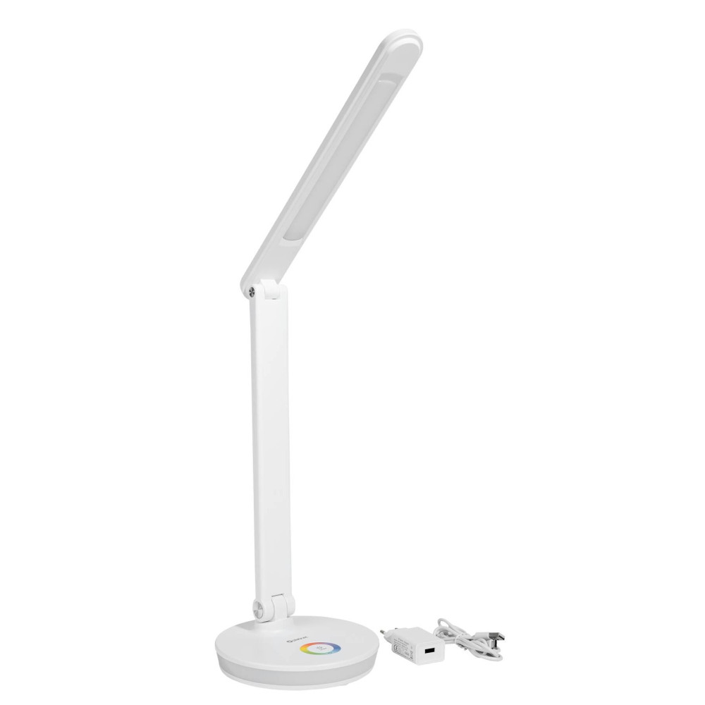 Lampe de Bureau Platinet RGB 12W avec Port de Charge / Blanc