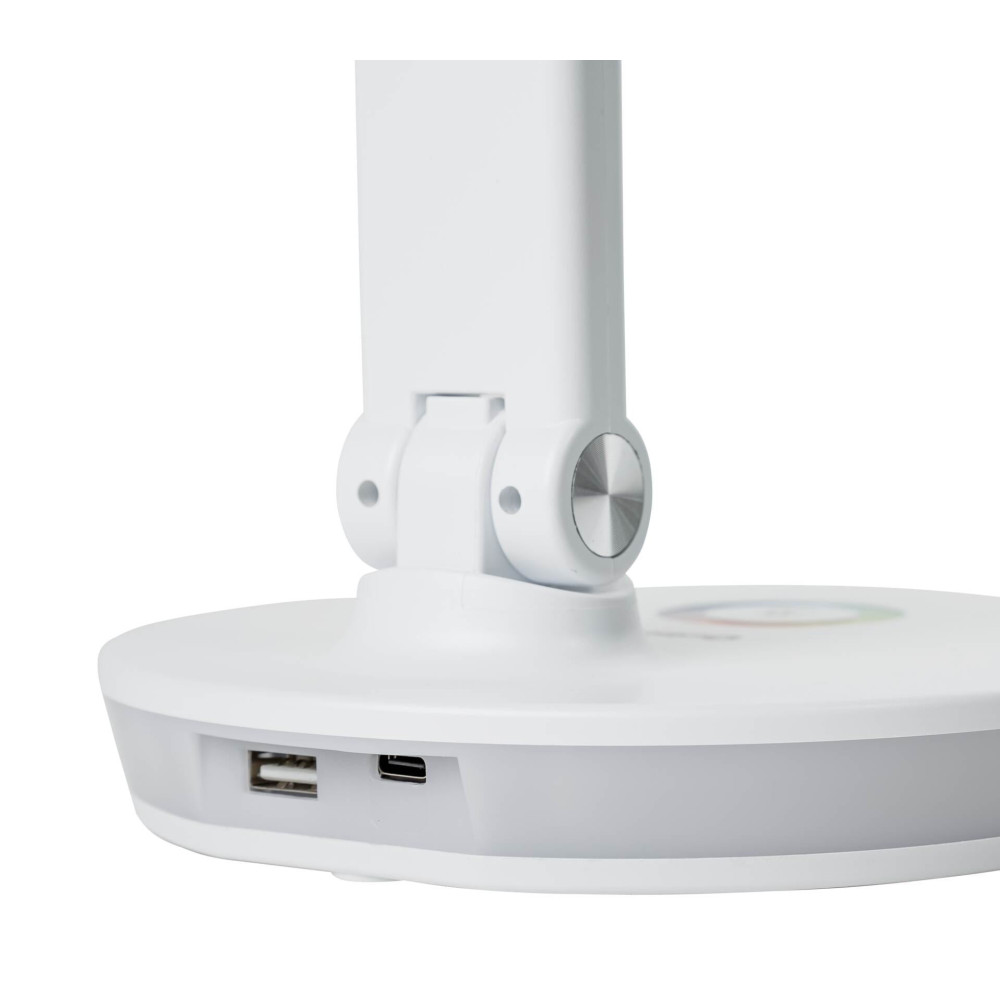 Lampe de Bureau Platinet RGB 12W avec Port de Charge / Blanc