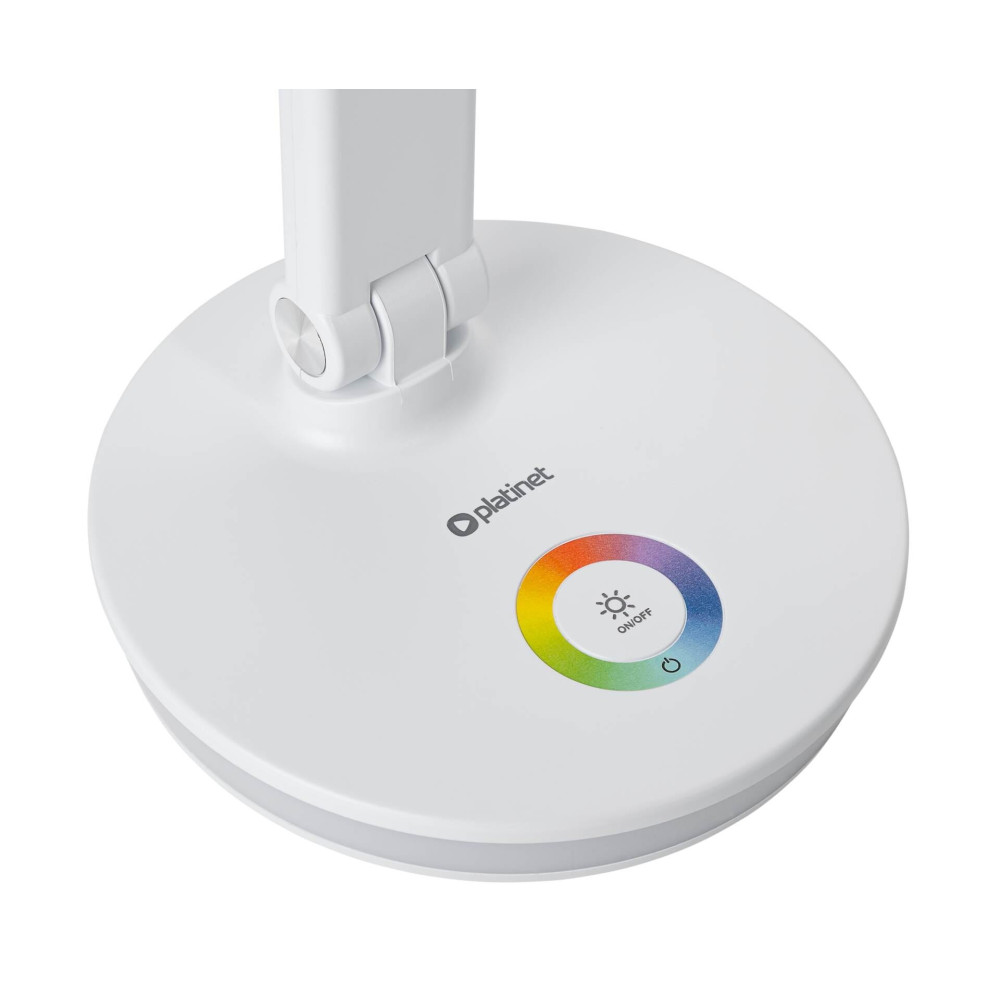 Lampe de Bureau Platinet RGB 12W avec Port de Charge / Blanc