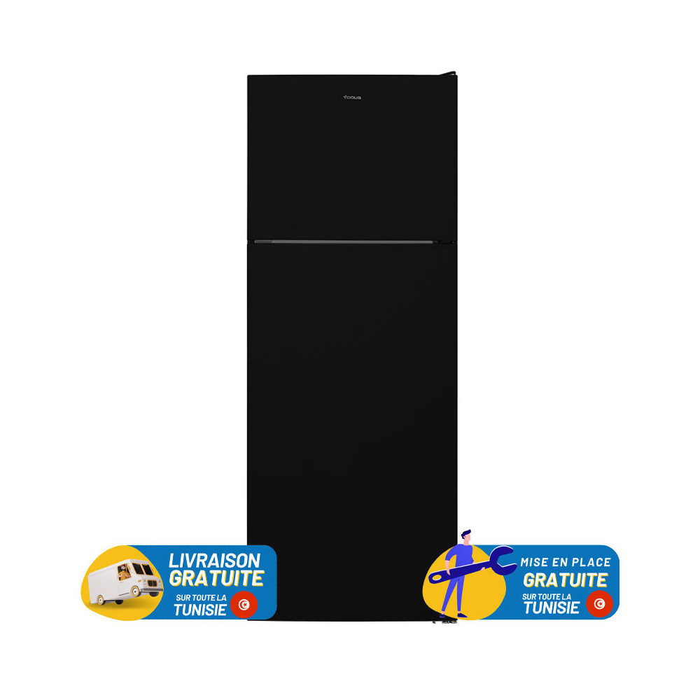 Réfrigérateur FOCUS LESS FROST Double Portes 439 Litres / Noir