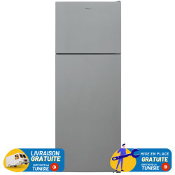 Réfrigérateur FOCUS LESS FROST Double Portes 439 Litres / Silver