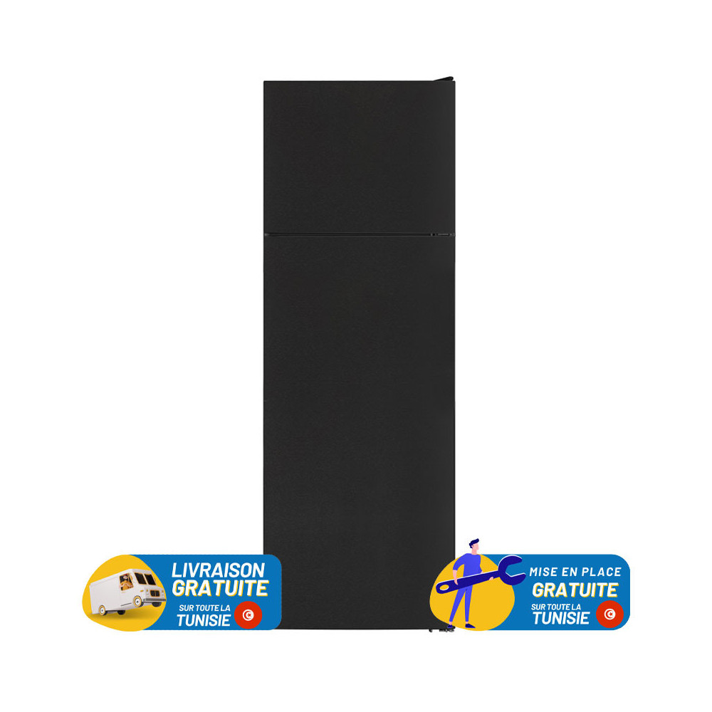 Réfrigérateur FOCUS Less Frost Double Portes 313 Litres / Gris