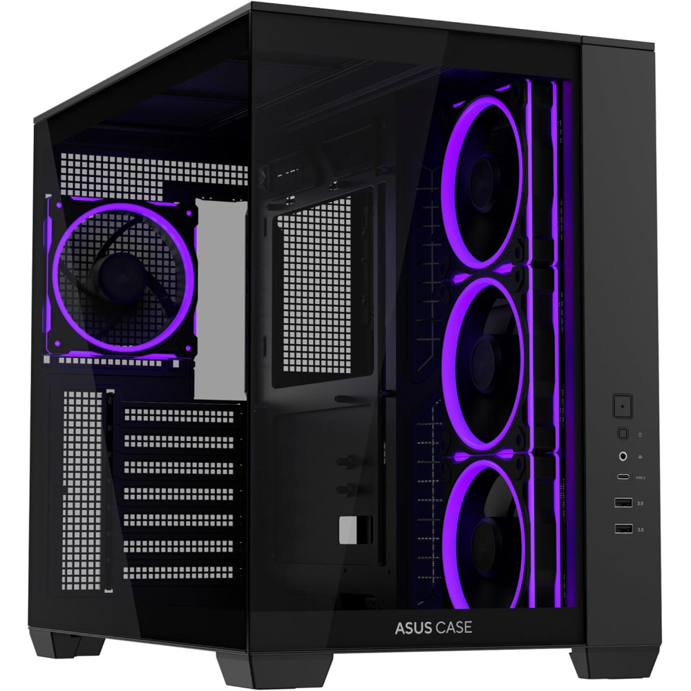 Boîtier Gamer Moyen Tour ASUS A32 PLUS TG / ATX / ARGB / Noir