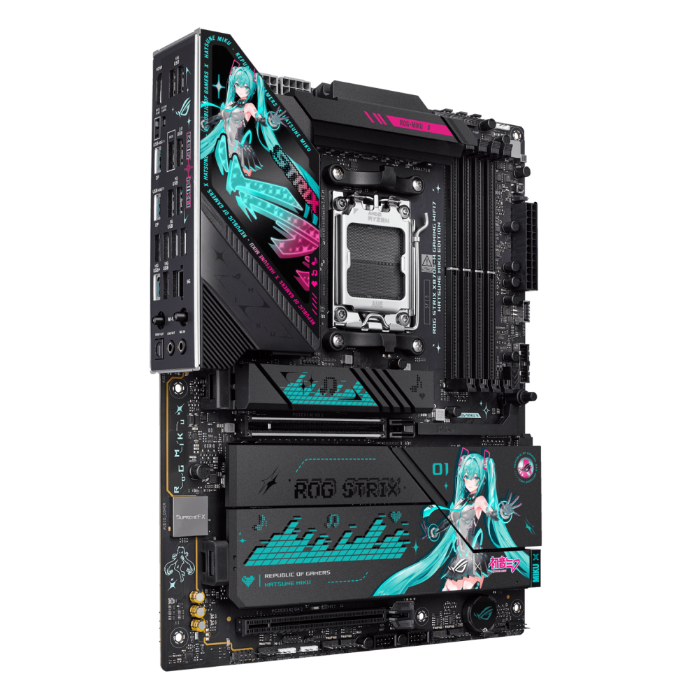 Carte Mère ASUS ROG STRIX X870E-H GAMING WIFI7 HATSA MIKU EDITION / ATX / AM5 / DDR5