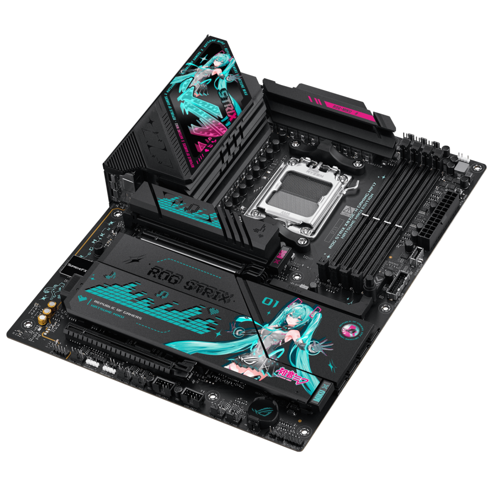 Carte Mère ASUS ROG STRIX X870E-H GAMING WIFI7 HATSA MIKU EDITION / ATX / AM5 / DDR5
