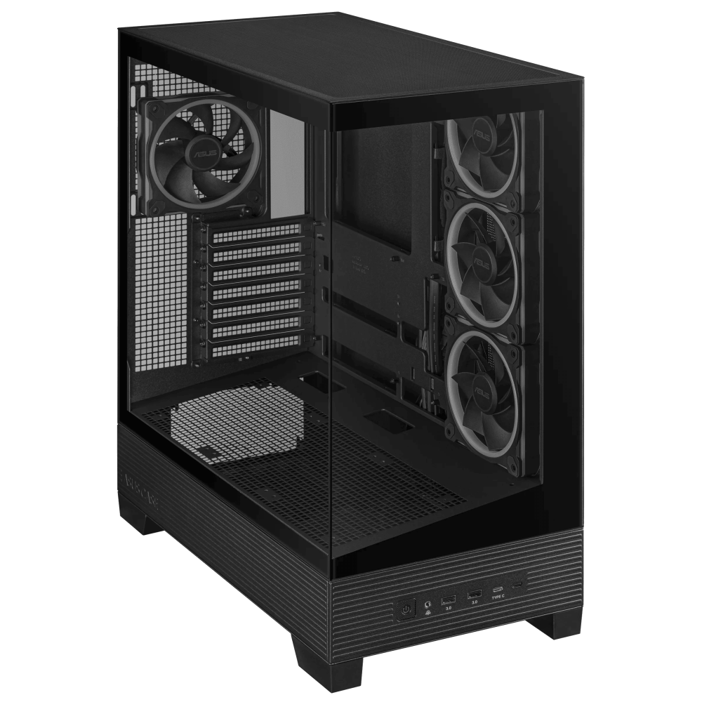 Boîtier Gamer Moyen Tour ASUS A31 PLUS TG / ATX / ARGB / Noir