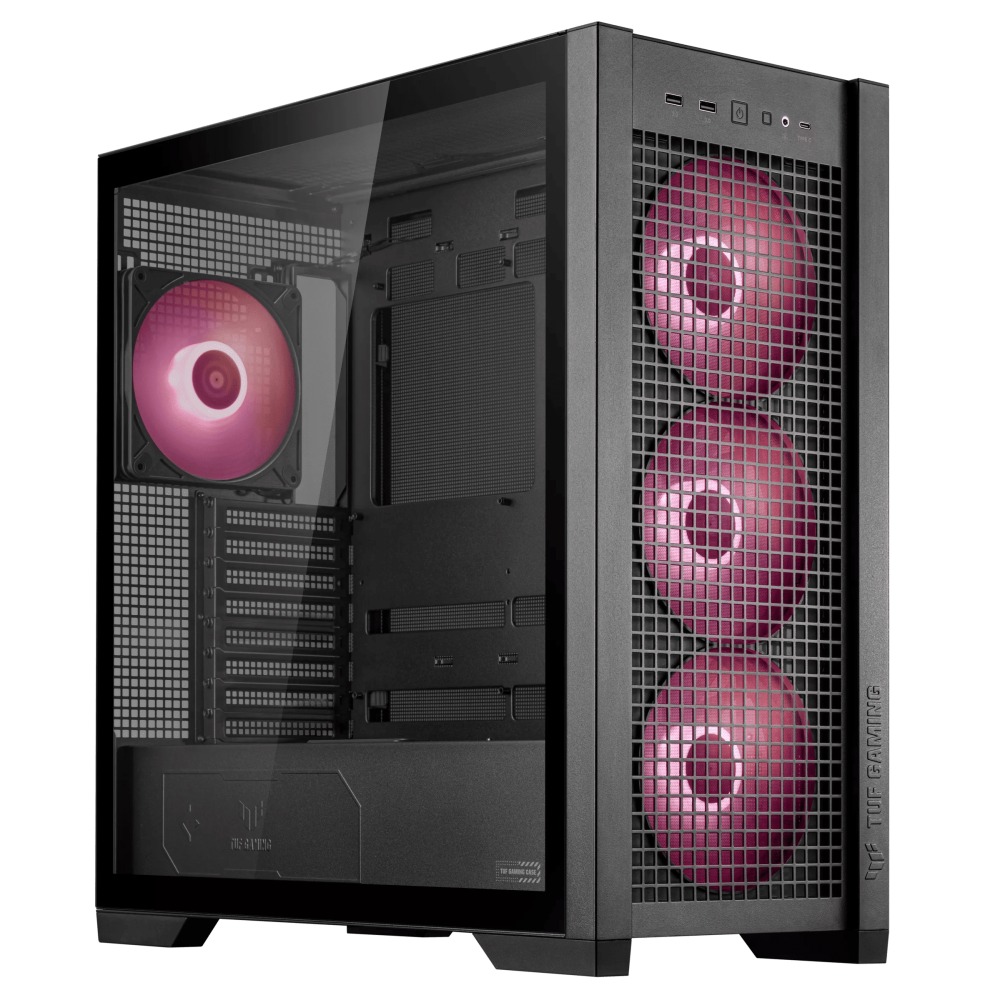 Boîtier ASUS Moyen Tour TUF GAMING GT302 TG ARGB / Noir