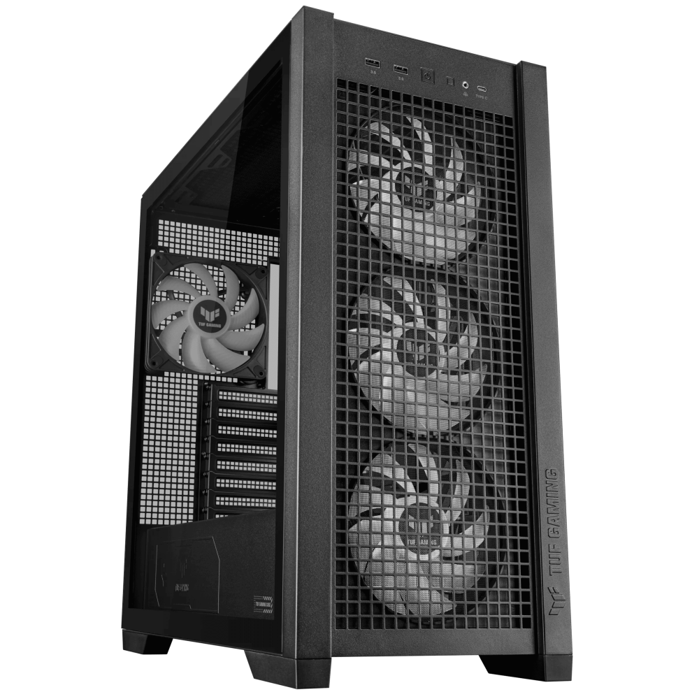 Boîtier ASUS Moyen Tour TUF GAMING GT302 TG ARGB / Noir