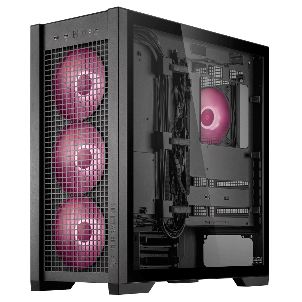 Boîtier ASUS Moyen Tour TUF GAMING GT302 TG ARGB / Noir