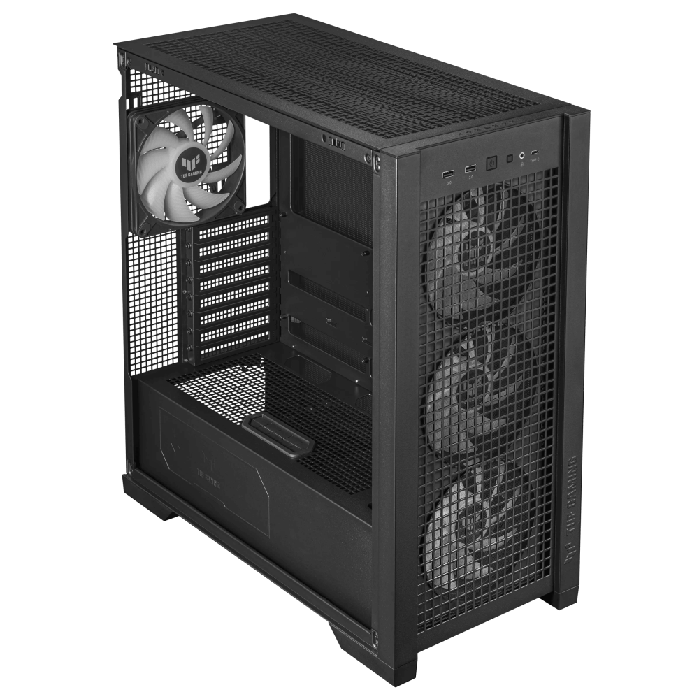 Boîtier ASUS Moyen Tour TUF GAMING GT302 TG ARGB / Noir