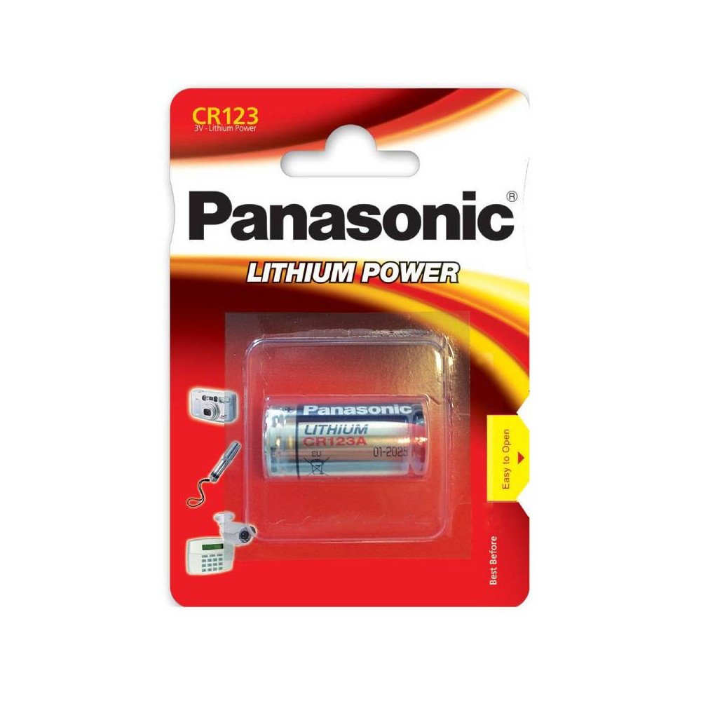 PILE PANASONIC CR123 AL 3V LITHIUM