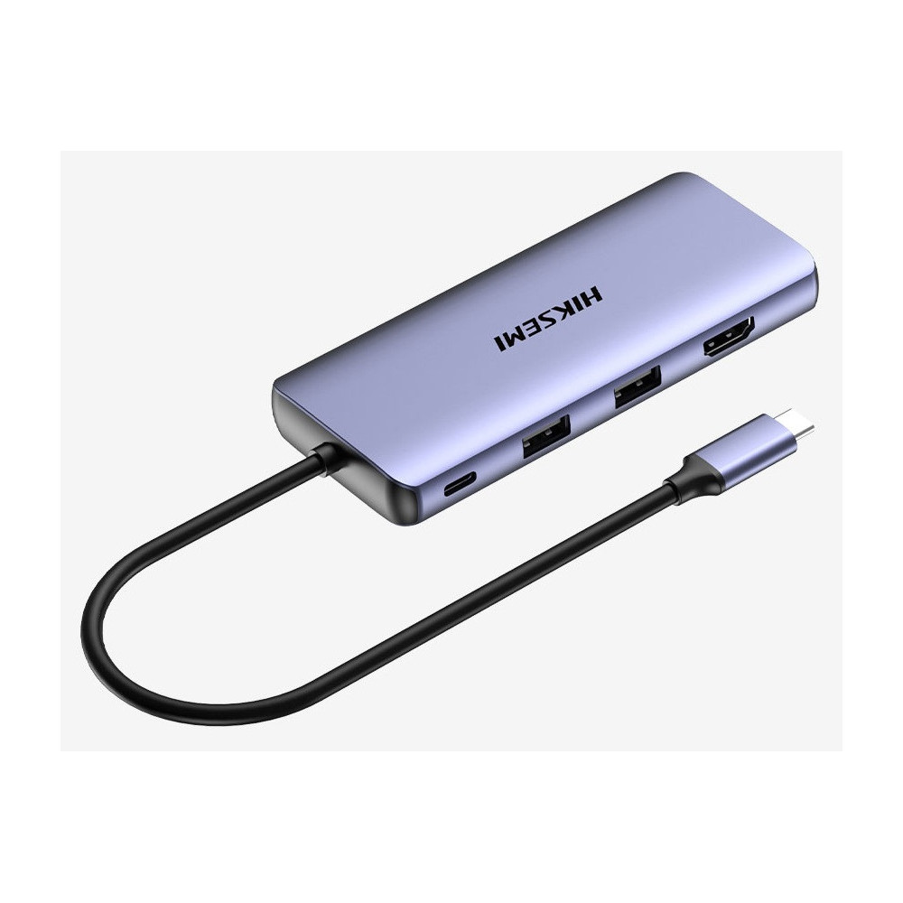 HUB USB Hiksemi Multifonctionnel Type-C 11-en-1 DS11 / Gris