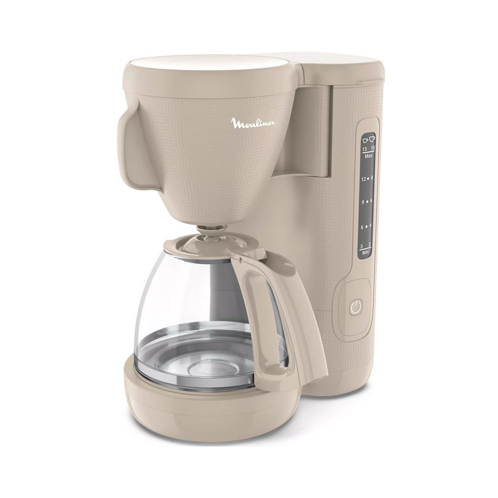 Cafetière MOULINEX 1.25 Litre / 1000W / GRIS CHAUD / FG2M0B10