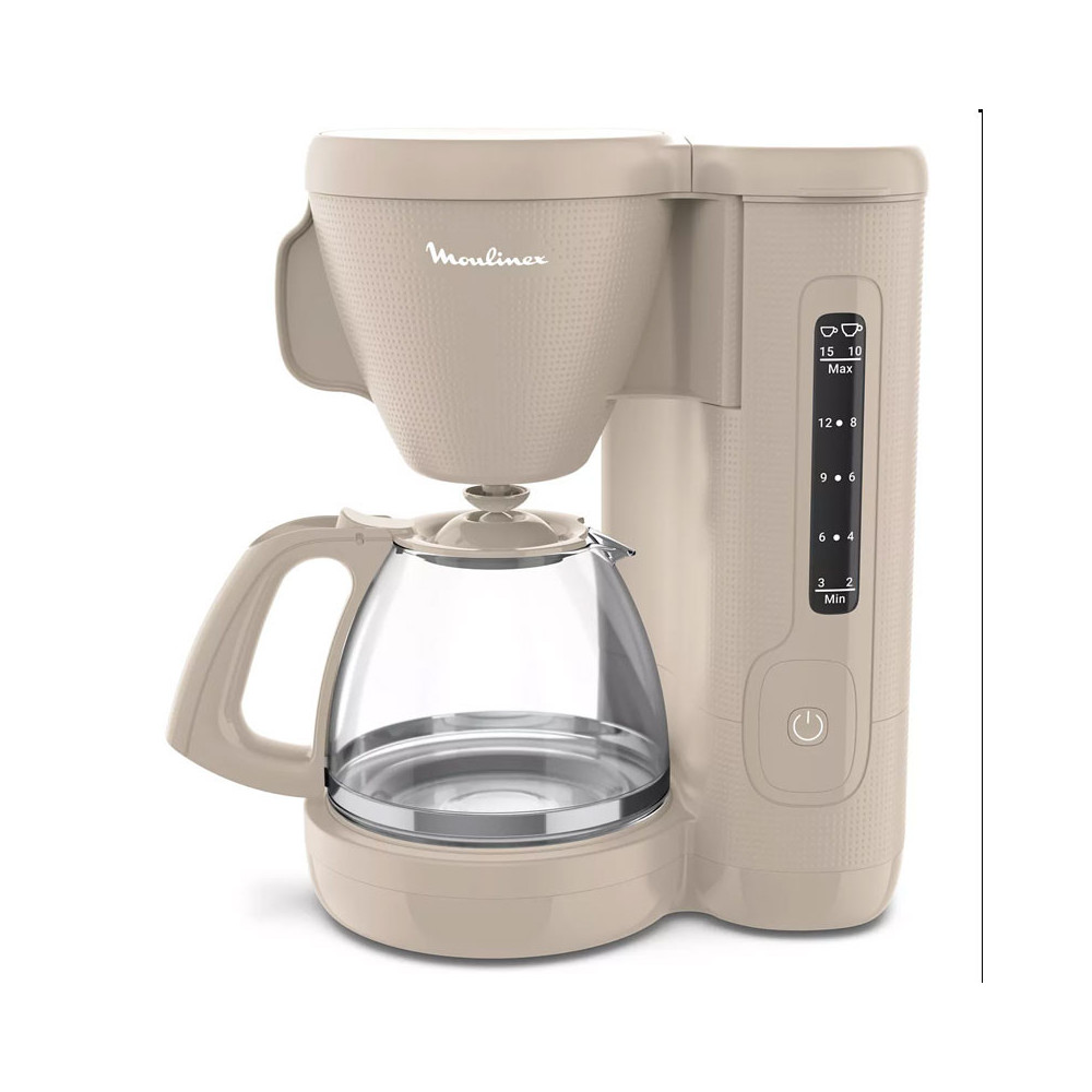 Cafetière MOULINEX 1.25 Litre / 1000W / GRIS CHAUD / FG2M0B10