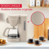Cafetière MOULINEX 1.25 Litre / 1000W / GRIS CHAUD / FG2M0B10