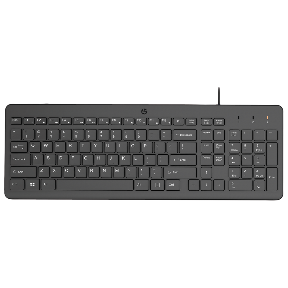 Clavier filaire HP 150 Azerty  / Noir