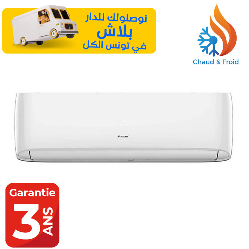 CLIMATISEUR FOCUS 12000 BTU INVERTER SMART TROPICALISÉ T3/ Chaud & Froid