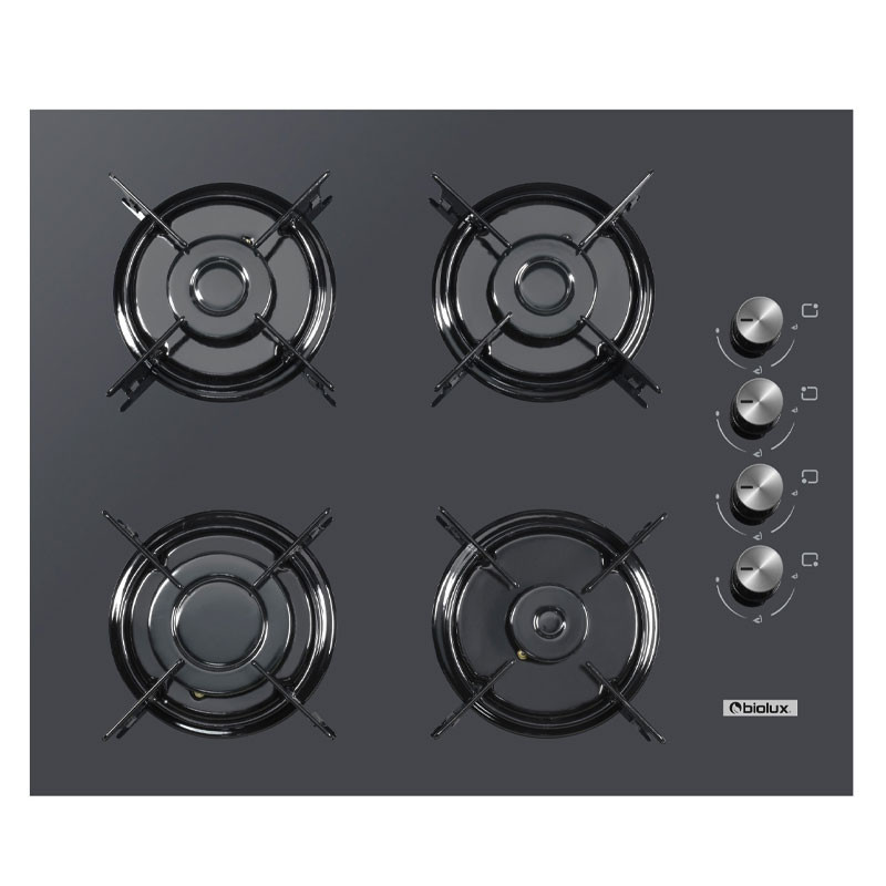 Plaque de Cuisson Encastrable BIOLUX 4 Feux / 60cm / Noir