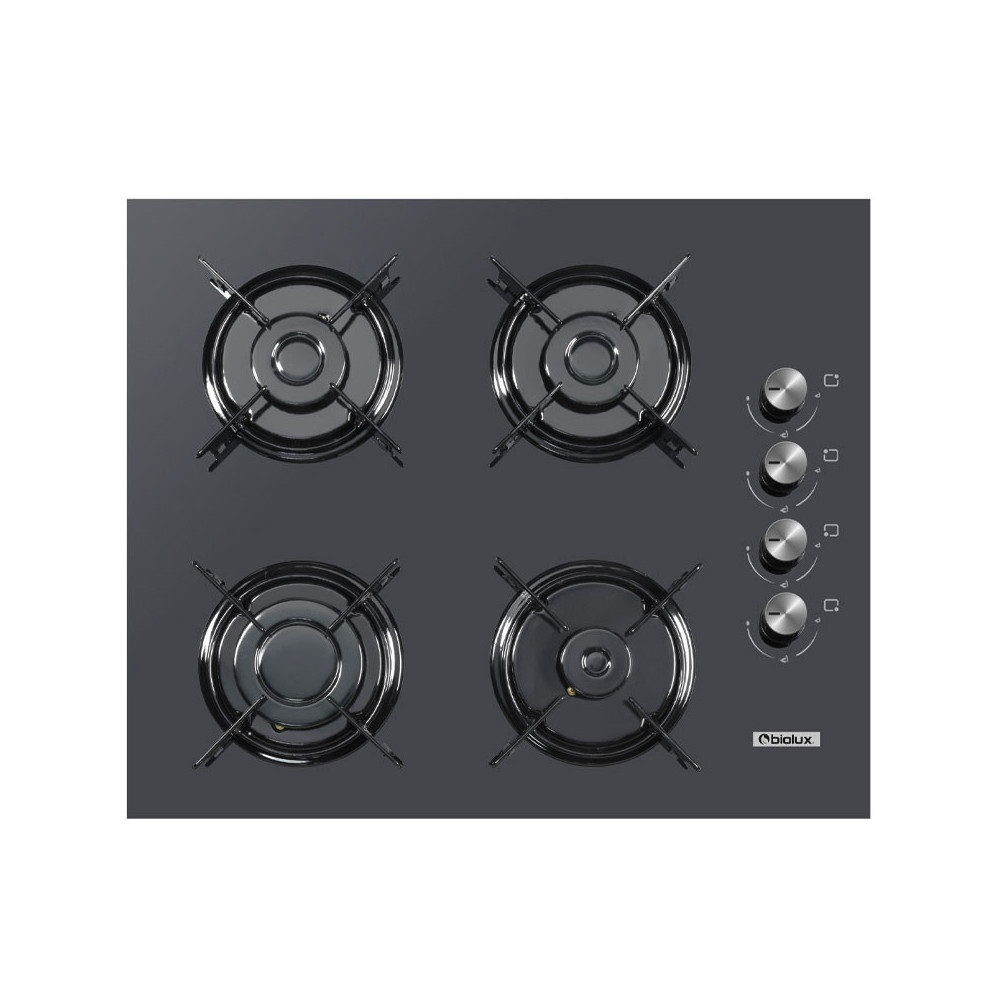 Plaque de Cuisson Encastrable BIOLUX 4 Feux / 60cm / Noir