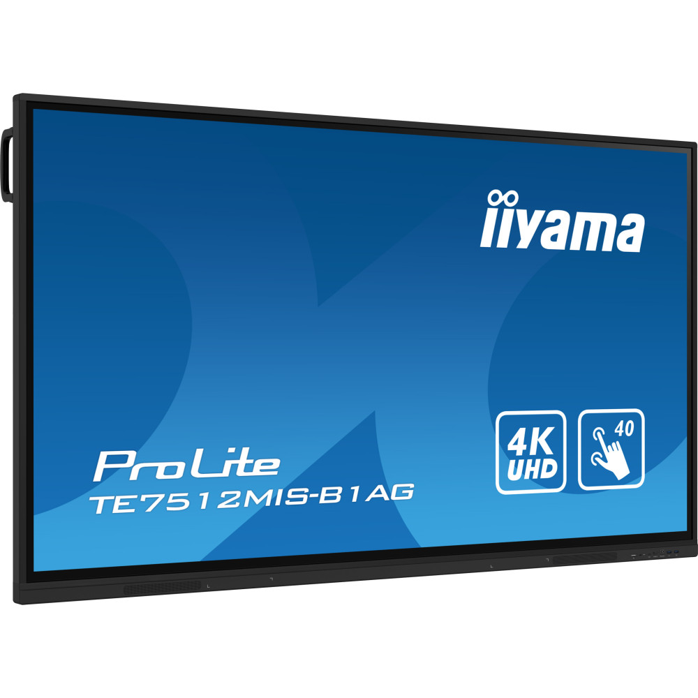 Écran Tactile Interactif iiyama PROLITE 75" 4K UHD IPS / 60 Hz / Noir