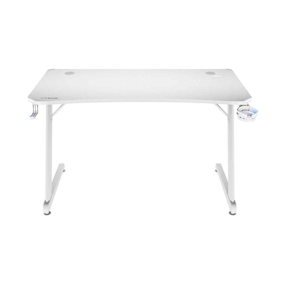 Bureau de Gaming Luminus RGB Trust GXT 709 / Blanc