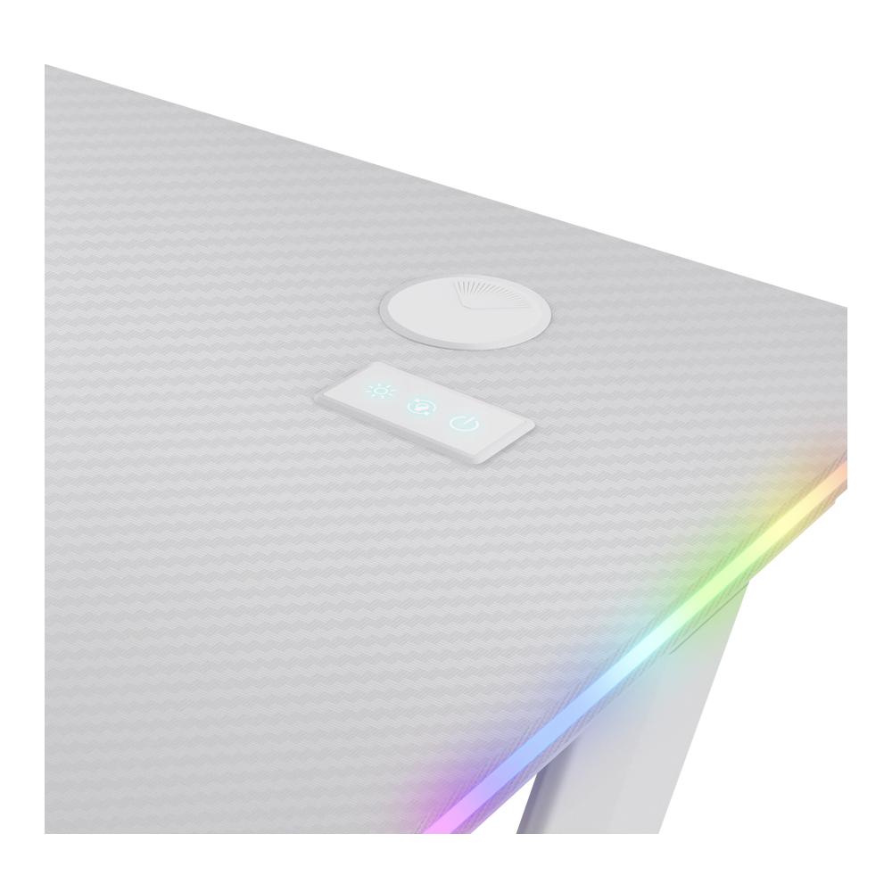 Bureau de Gaming Luminus RGB Trust GXT 709 / Blanc
