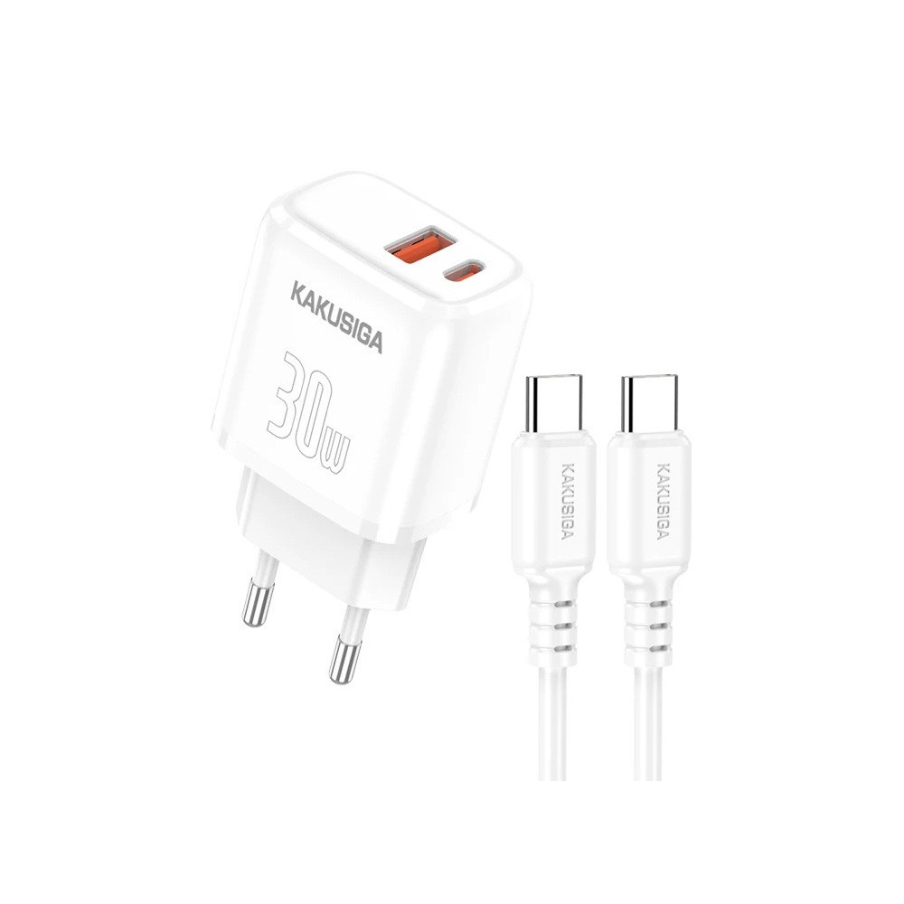 Chargeur KAKU - KSC 1641-PD30W+QC3.0  / 30W - PORT TYPE C + USB-A+CABLE TPC-TPC