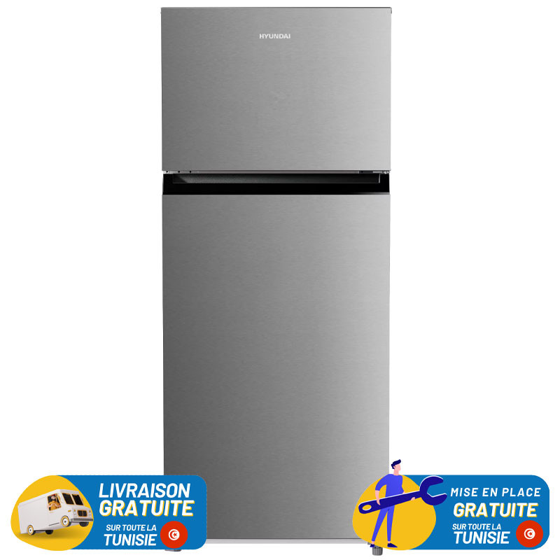 Refrigérateur HYUNDAI No Frost INVERTER Double Portes 463 Litres / INOX