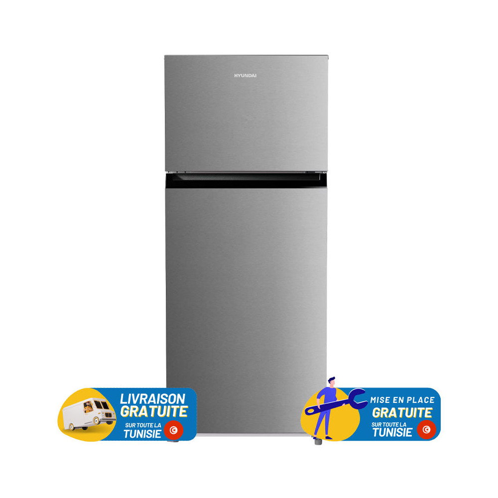 Refrigérateur HYUNDAI No Frost INVERTER Double Portes 463 Litres / INOX